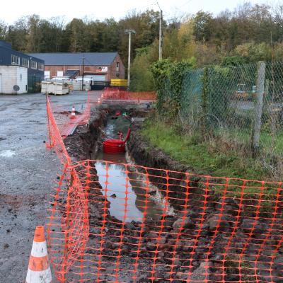 Travaux zone d'activité du Bois Saint Pierre novembre 2022 Agglomération Béthune-Bruay 