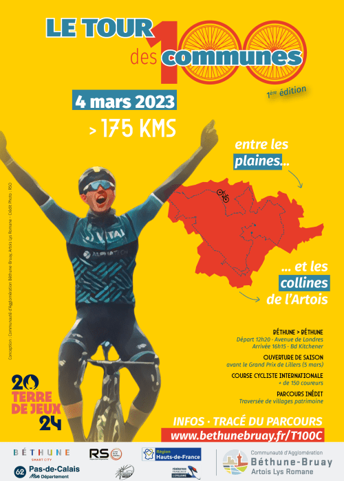 Affiche Tour des 100 communes - Agglomération Béthune-Bruay 